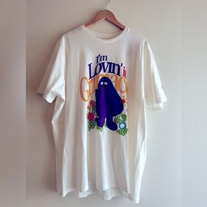 Peace Collective unisex McDonald’s Grimace t-shirt in ivory, size XXL.